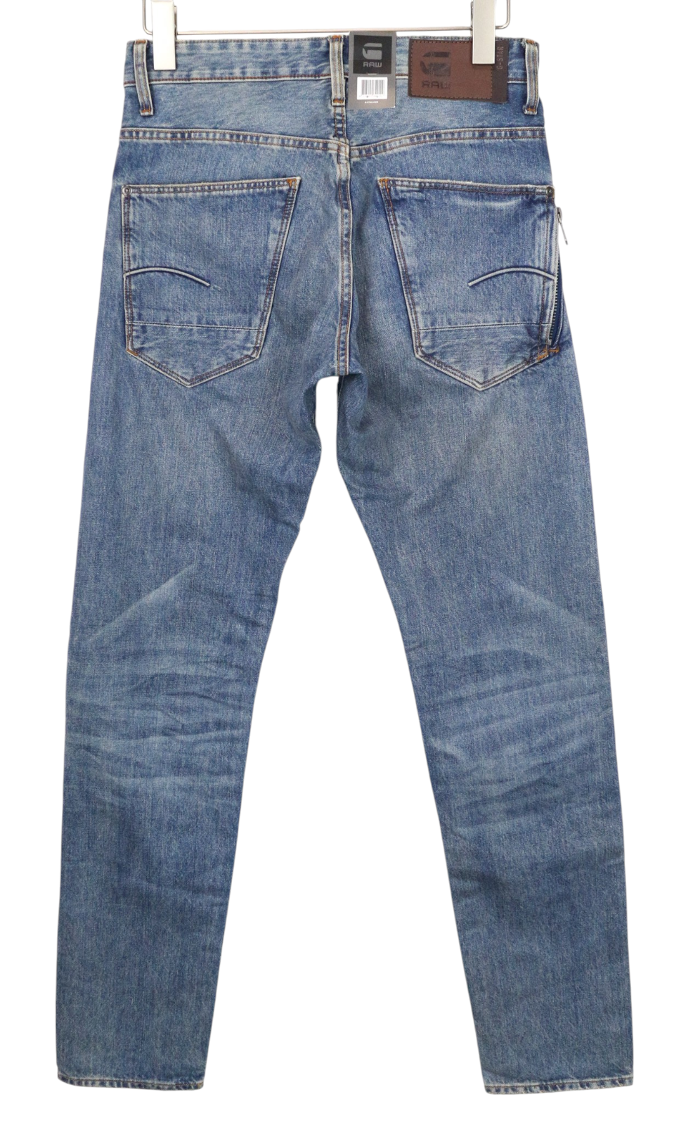 G-STAR RAW Stean Men Jeans W29/L34 Tapered Fit Washed Blue Pure Cotton