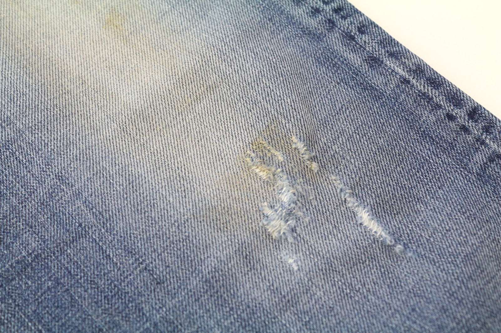 TAKESHY KUROSAWA Men Jeans W30 Slim Fit Blue Pure Cotton Washed Aged Look