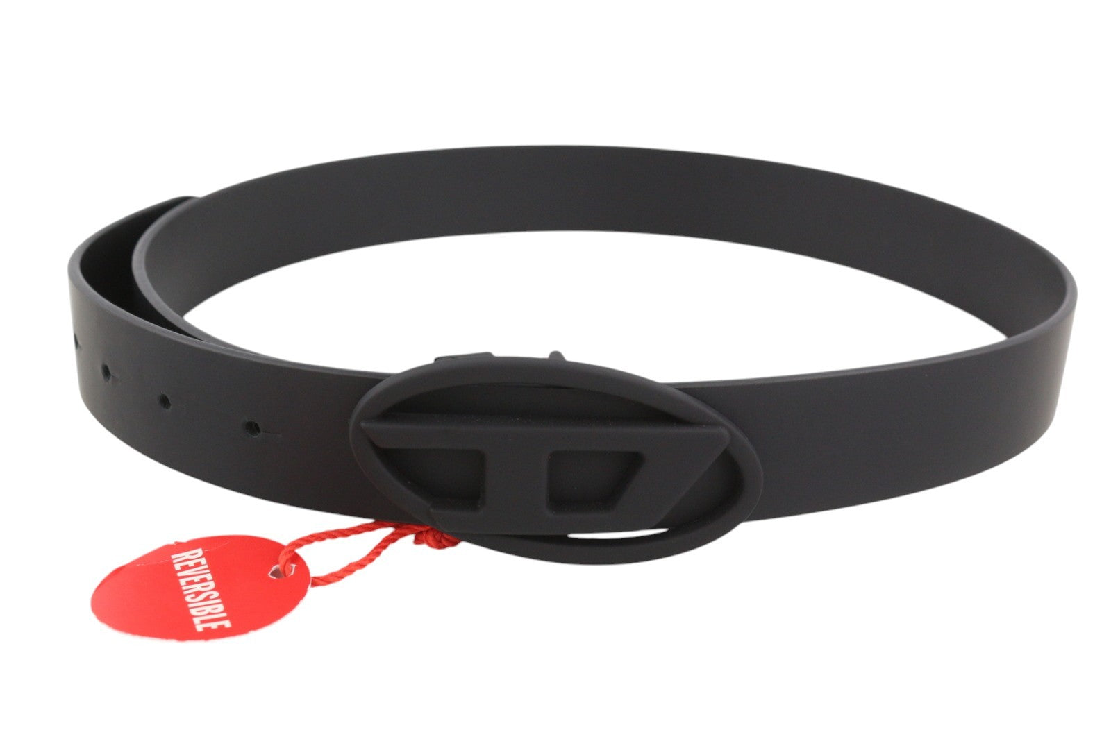 DIESEL B-1DR W Rev II Women Belt 85 CM Black Leather Reversible RRP165