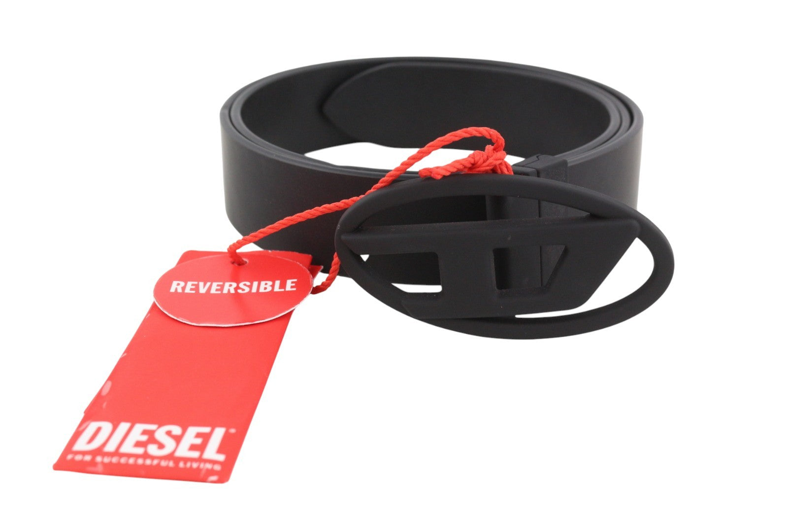 DIESEL B-1DR W Rev II Women Belt 85 CM Leather Reversible Press Stud RRP165
