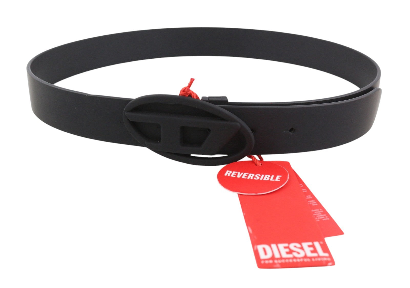 DIESEL B-1DR W Rev II Women Belt 85 CM Leather Reversible Press Stud RRP165