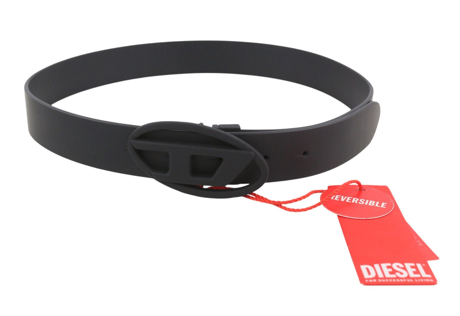 DIESEL B-1DR W Rev II Women Belt 80 CM Black Leather Reversible RRP165
