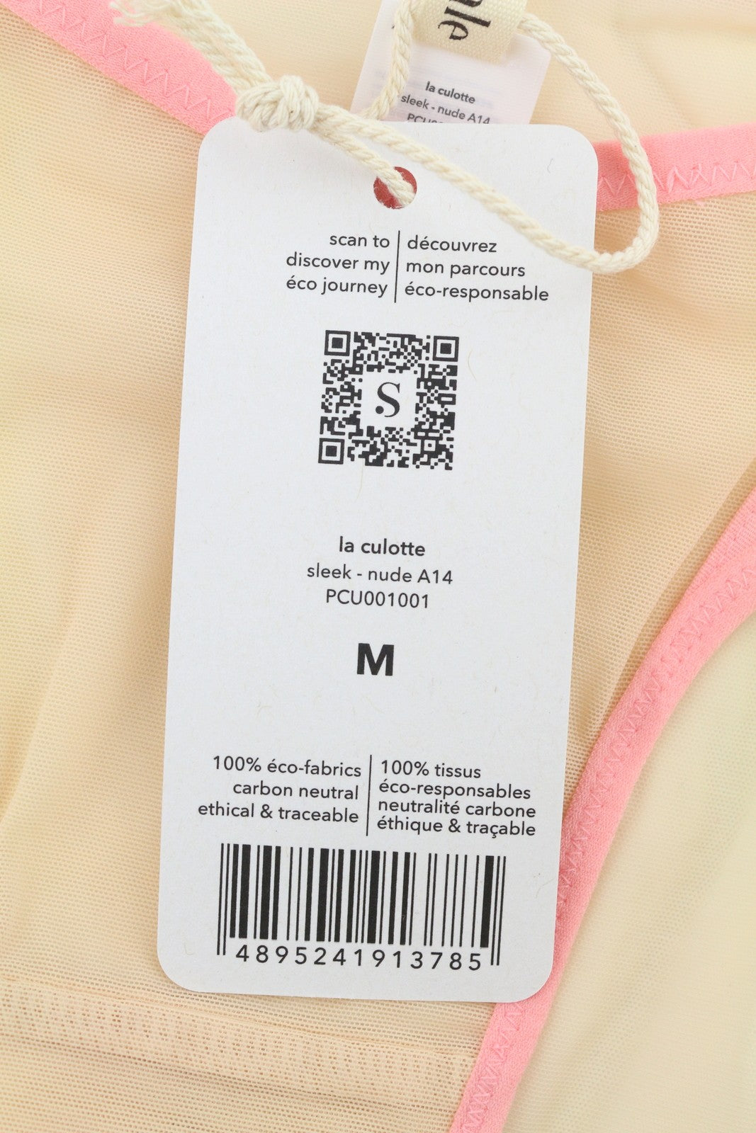 SCANDALE La Culotte Sleek-Nude A14 Women's Panties M Sheer Mesh