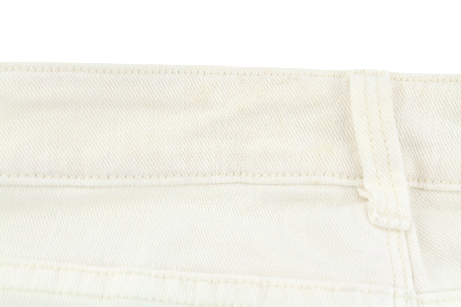 MAISON SCOTCH La Parisienne Women's Jeans W28 Ivory Skinny Distressed Patch