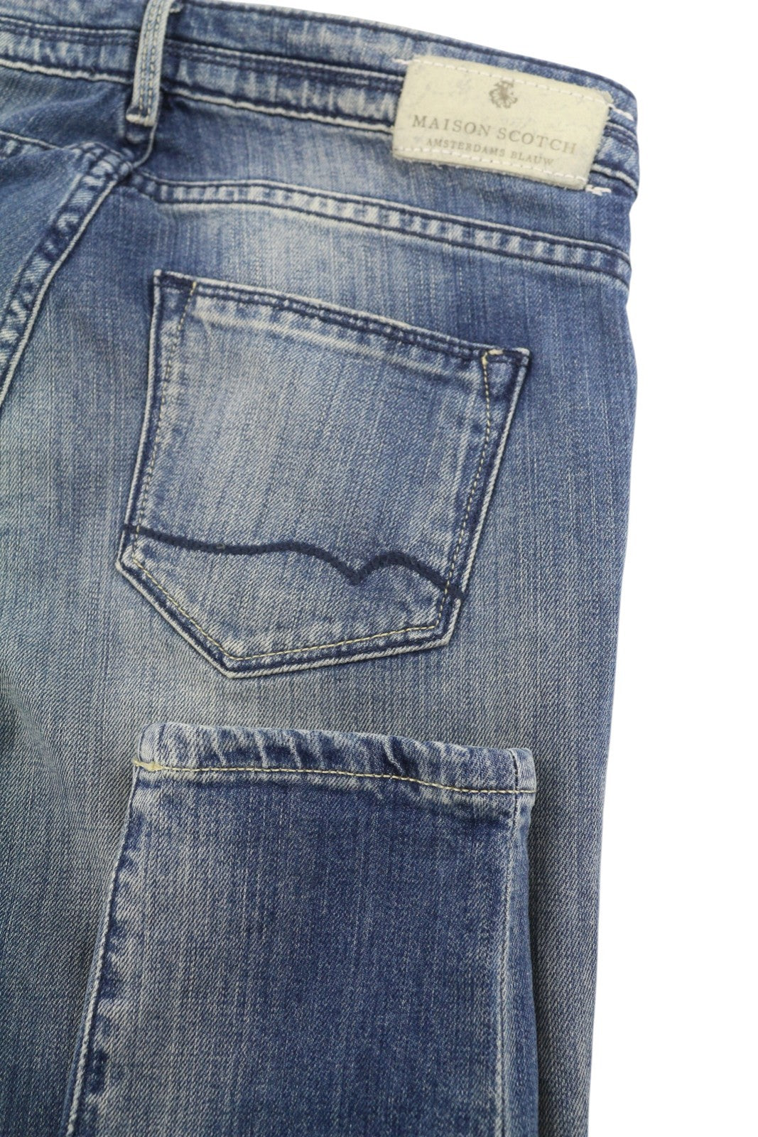 MAISON SCOTCH La Parisienne Women's Jeans W25/L32 Blue Skinny Faded