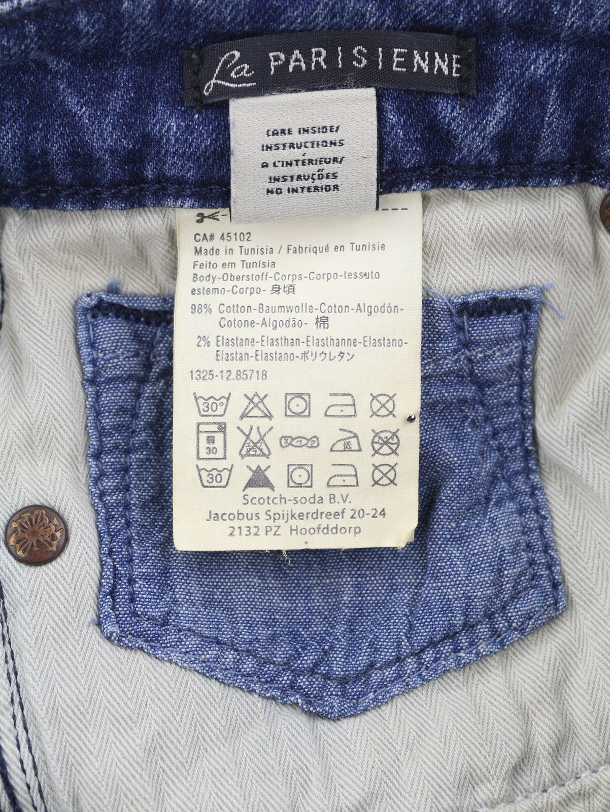 MAISON SCOTCH La Parisienne Women's Jeans W25/L32 Blue Skinny Faded