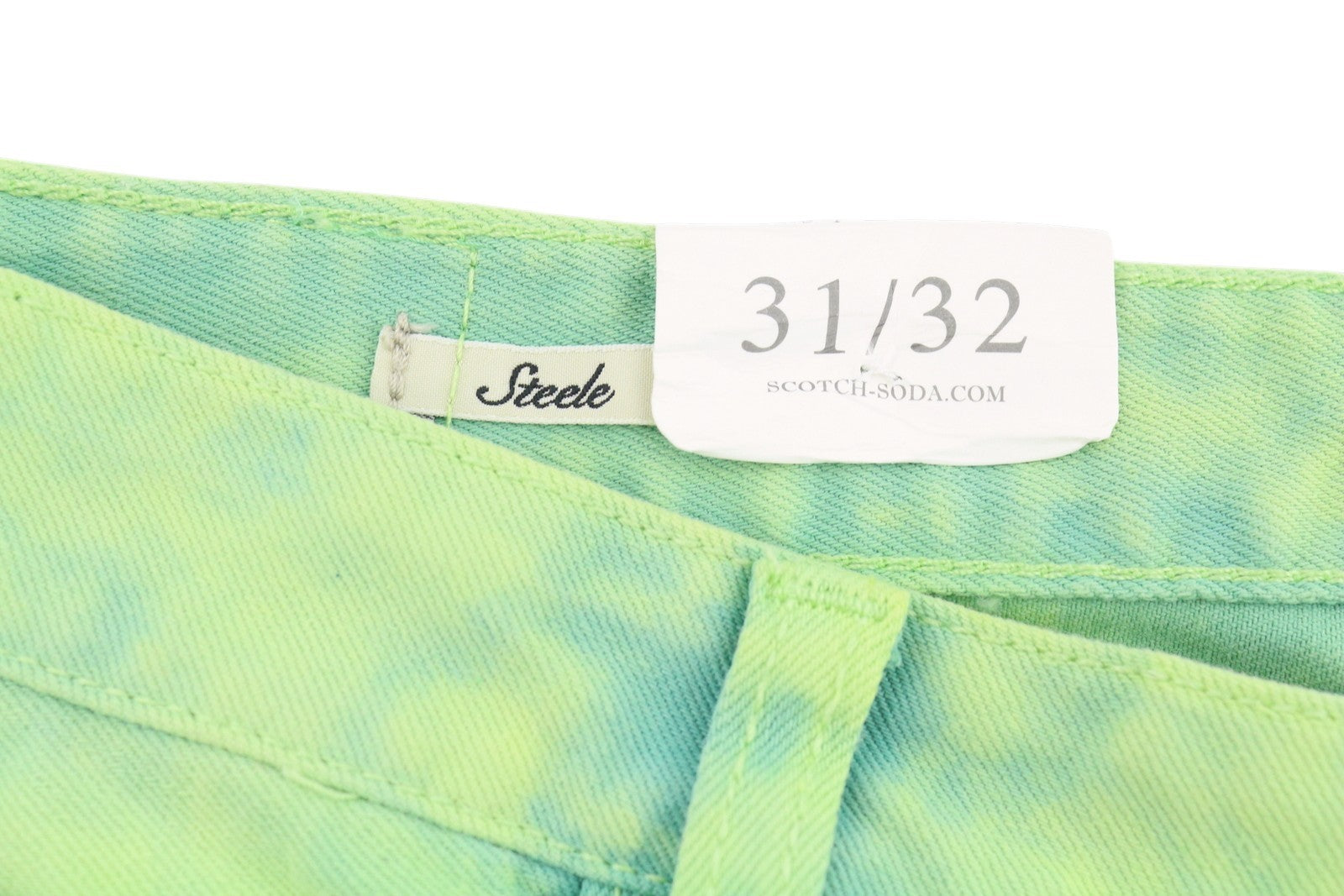 SCOTCH & SODA Men's Jeans W31/L32 Green Dyed Faded Super Slim Fit