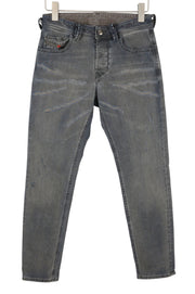 DIESEL Larkee-Beex 084TL Men's Jeans W26/L30 Blue Faded Distressed Whisker