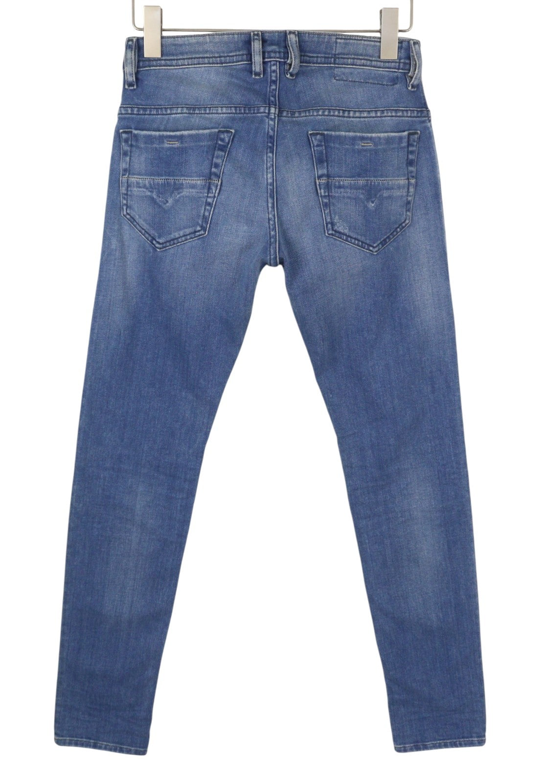 DIESEL Thommer 083AX Men's Jeans W28/L32 Blue Faded Slim Leg Distress