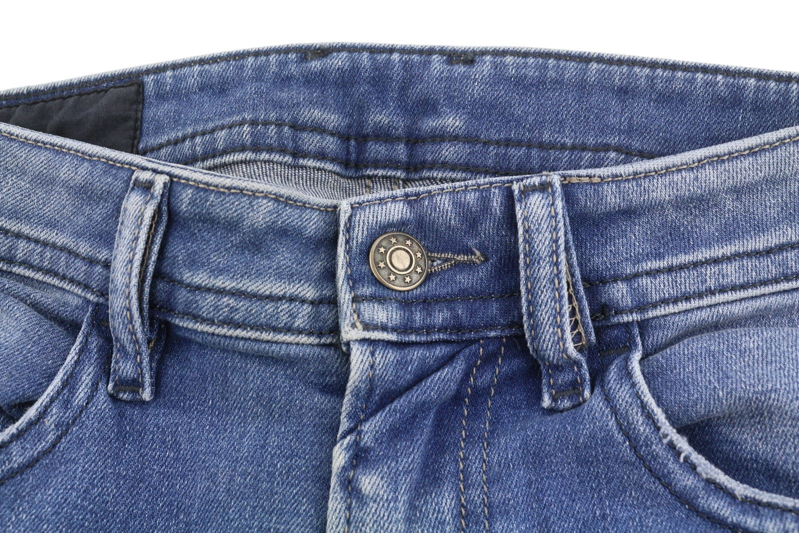DIESEL Thommer 083AX Men's Jeans W28/L32 Blue Faded Slim Leg Distress