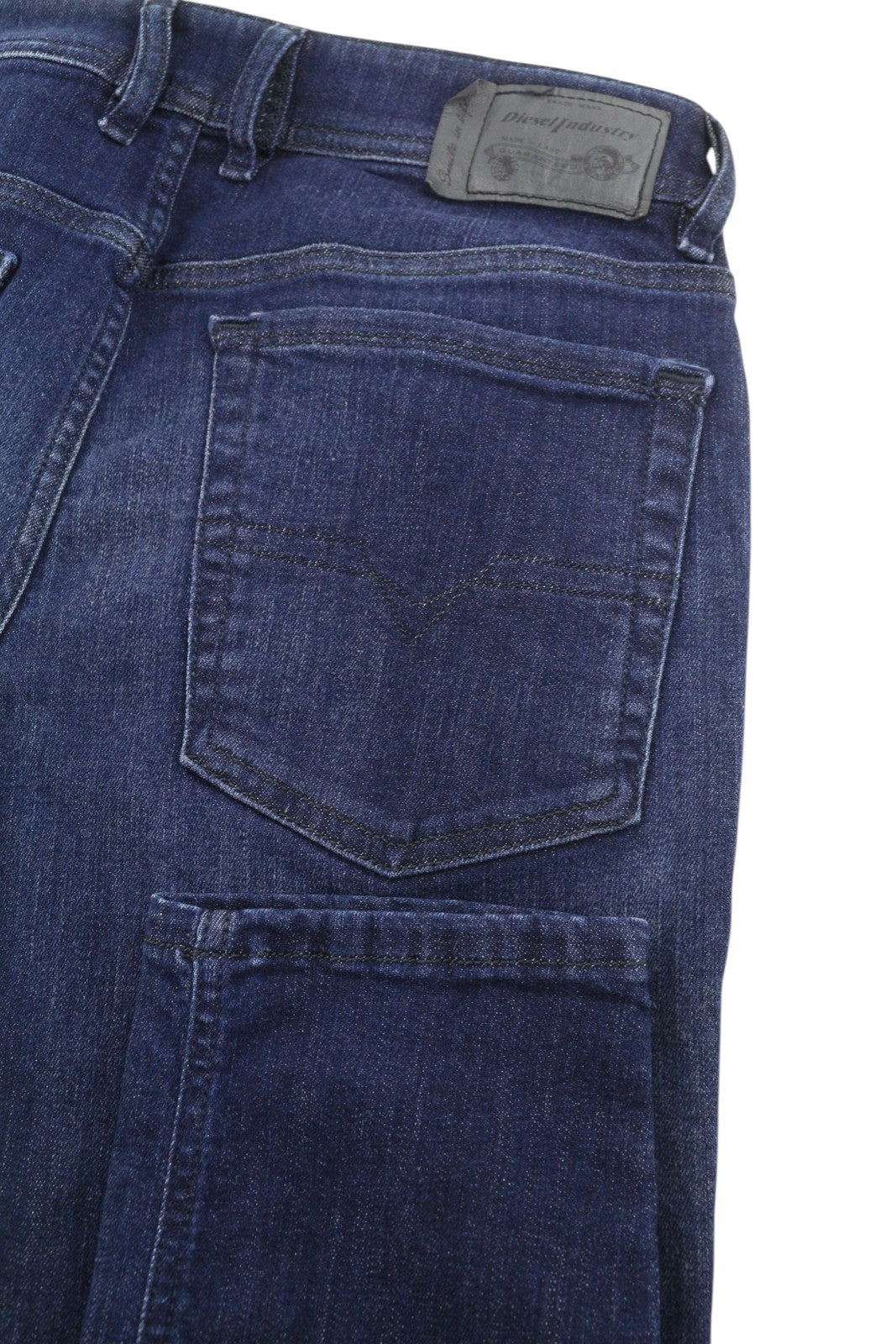 DIESEL Troxer R79K6 Men's Jeans W28/L32 Blue Faded Whisker Skinny Fit