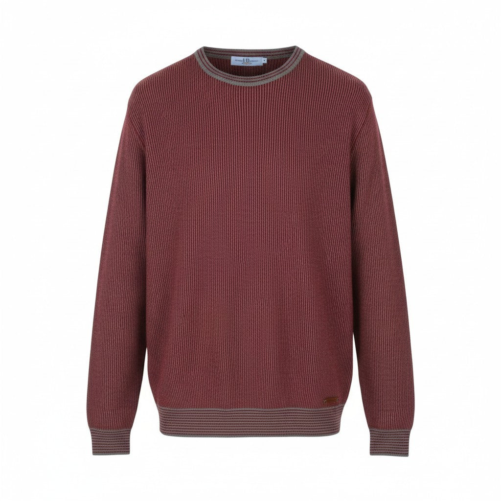 HARMONT & BLAINE Men's Jumper 2XL Red Pattern Wool Blend Knit Pull On