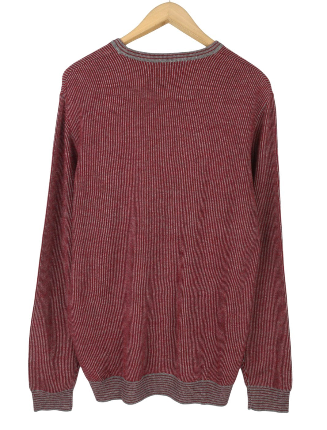 HARMONT & BLAINE Men's Jumper 2XL Red Pattern Wool Blend Knit Pull On