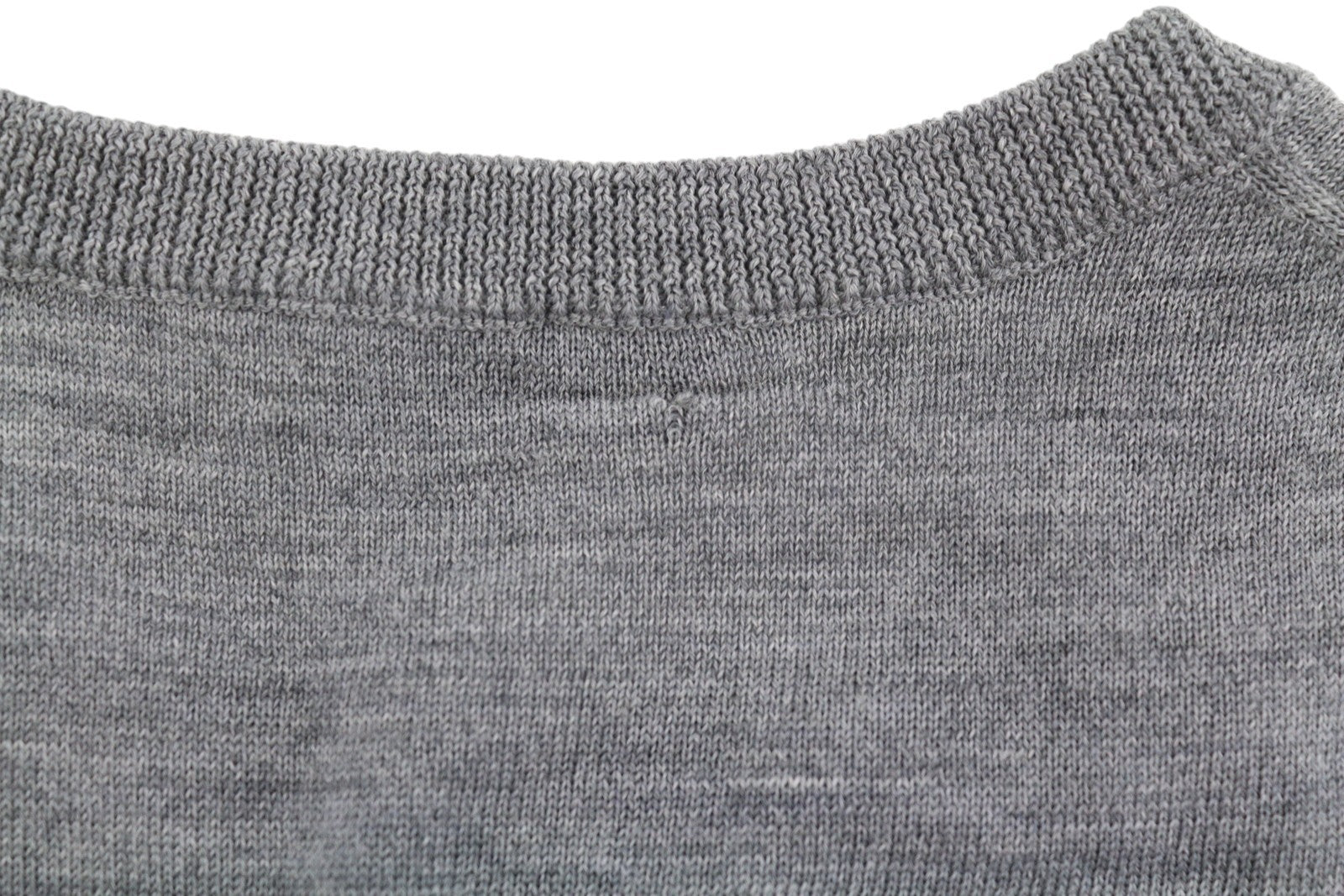 SUITSUPPLY Merino Wool Men's Jumper S Grey Melange Crew Knit Pull On