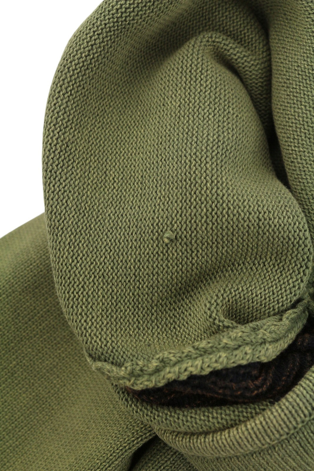 GOOD GENES Men's Jumper XL Olive Green Knit Long Back Pull On