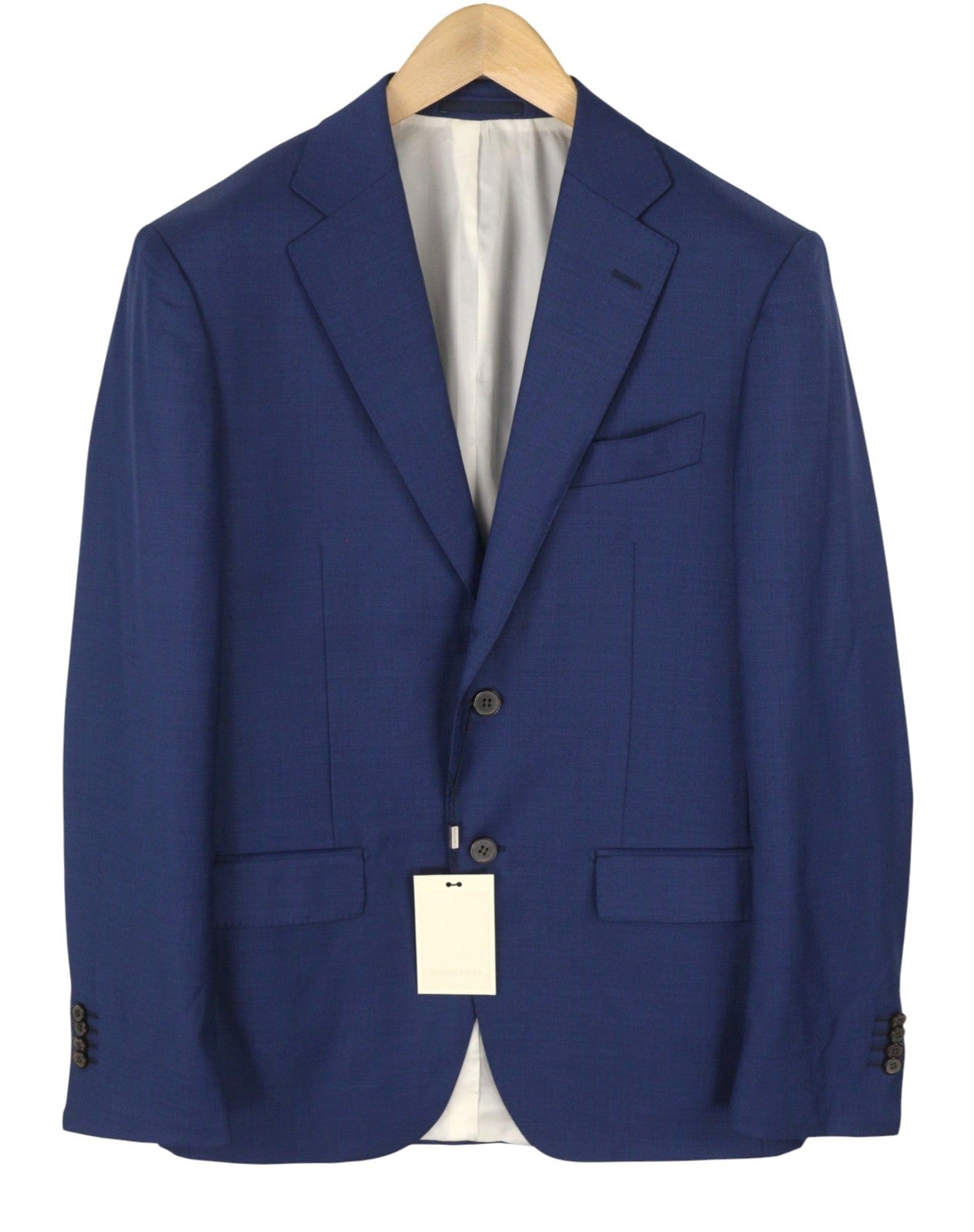 SUITSUPPLY Napoli Men's Blazer UK38L Blue Wool Slim Single-Breasted