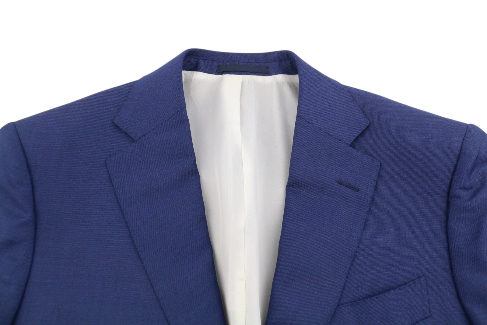 SUITSUPPLY Napoli Men's Blazer UK38L Blue Wool Slim Single-Breasted