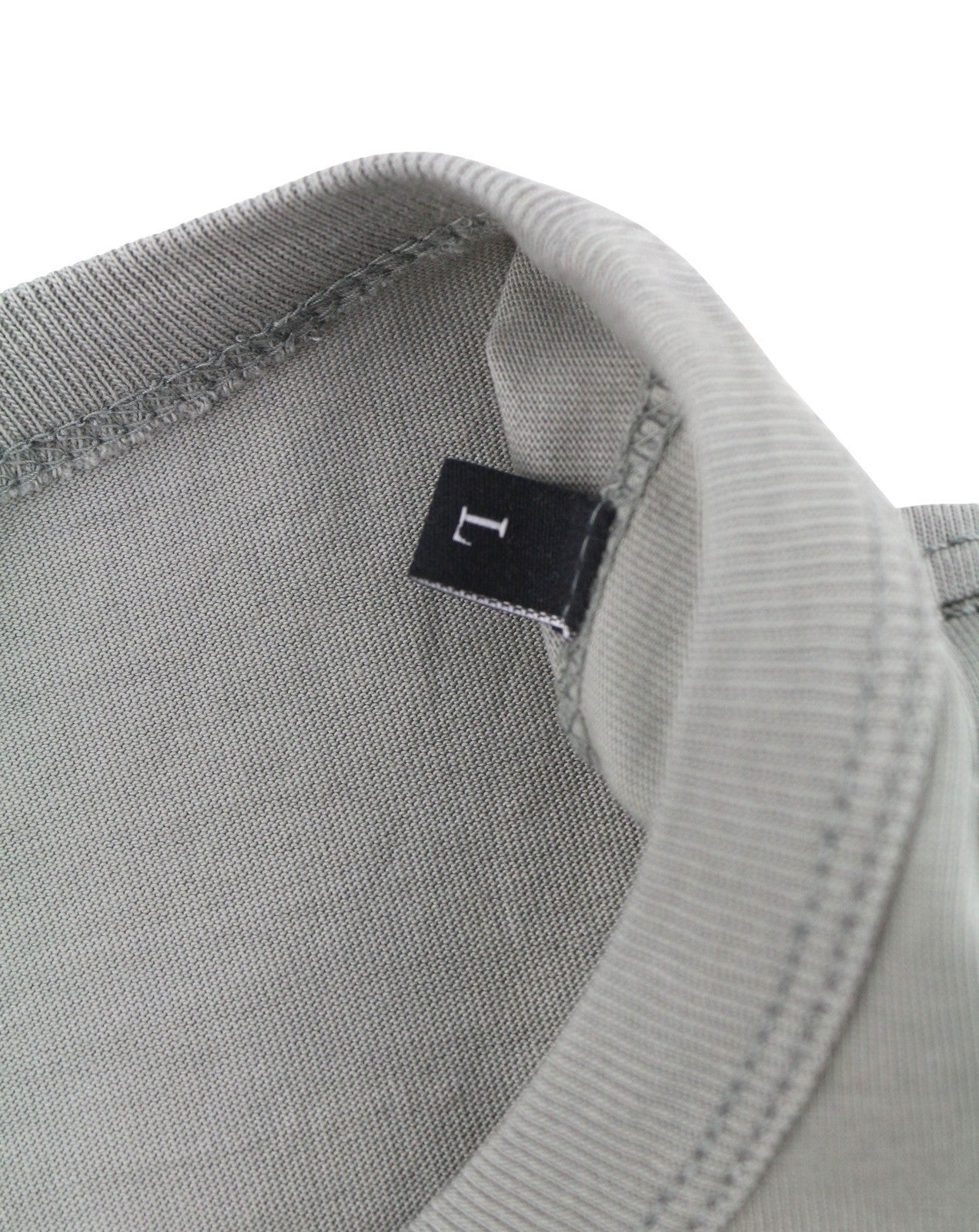 DIESEL T-Boxt-R23 Men T-Shirt L Grey Tricot Oversized Crew Neck Short Sleeve