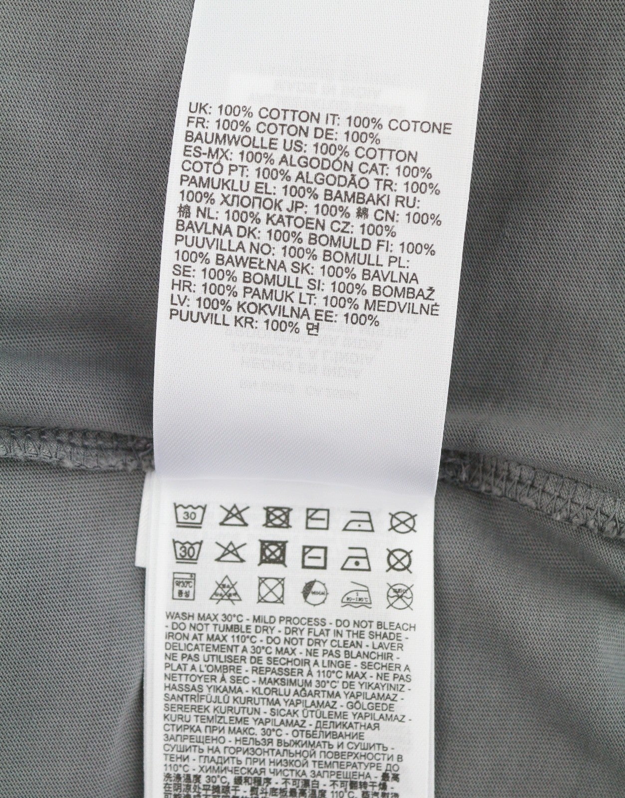 DIESEL T-Wash-Out Men T-Shirt M Grey Faded Oversized Short Sleeved