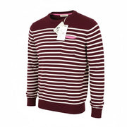 SCOTCH & SODA Ams Couture Men Sweatshirt S Purple Red Cotton Wool Striped