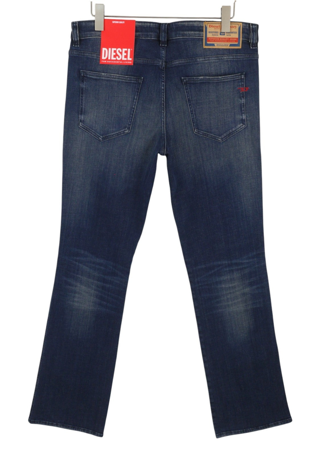DIESEL 1998 D-Buck 09H35 Men Jeans W34/L34 Blue Faded Slim Bootcut RRP175