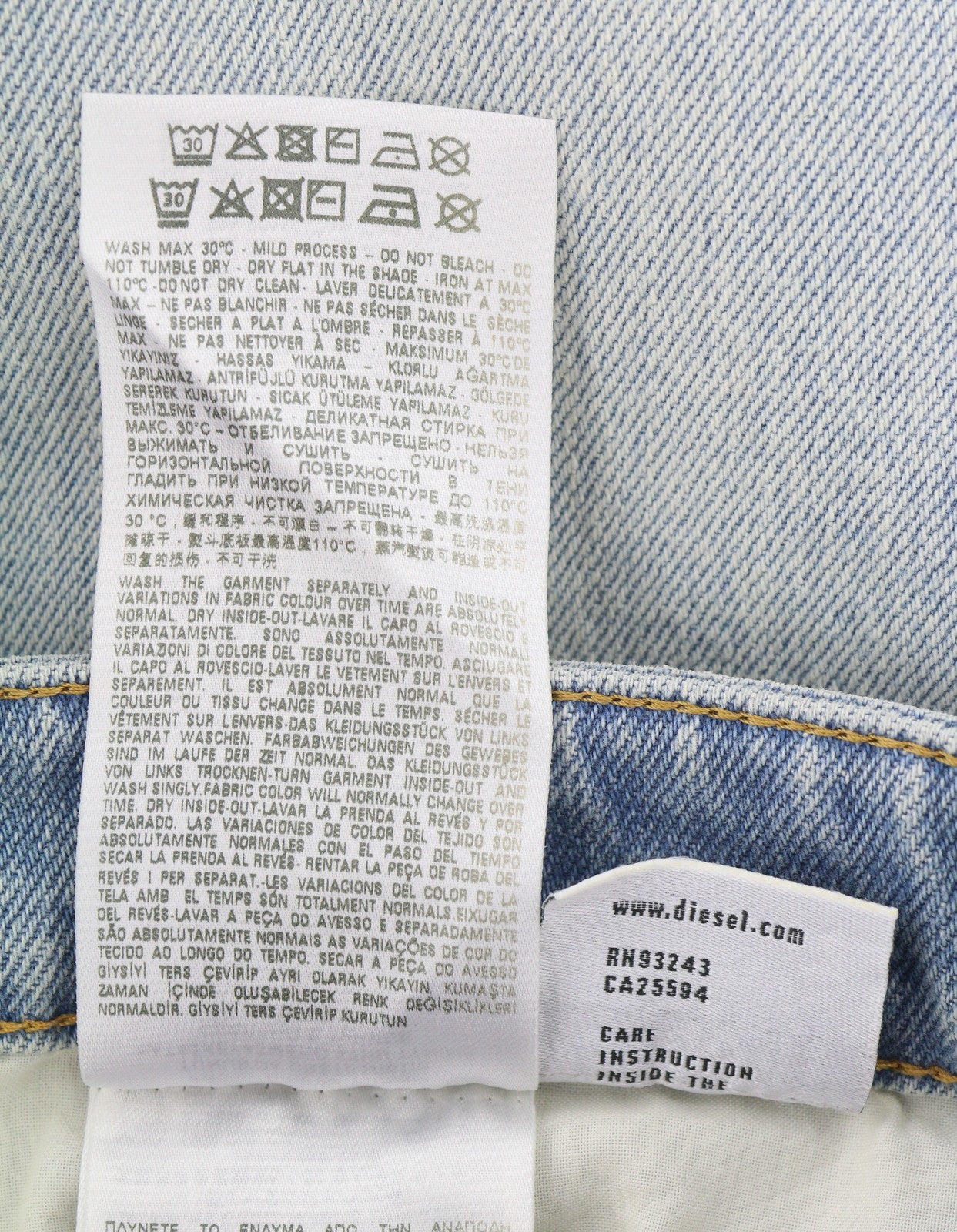 DIESEL 1998 D-Buck 09H39 Men Jeans W36/L32 Blue Distress Slim Bootcut RRP195
