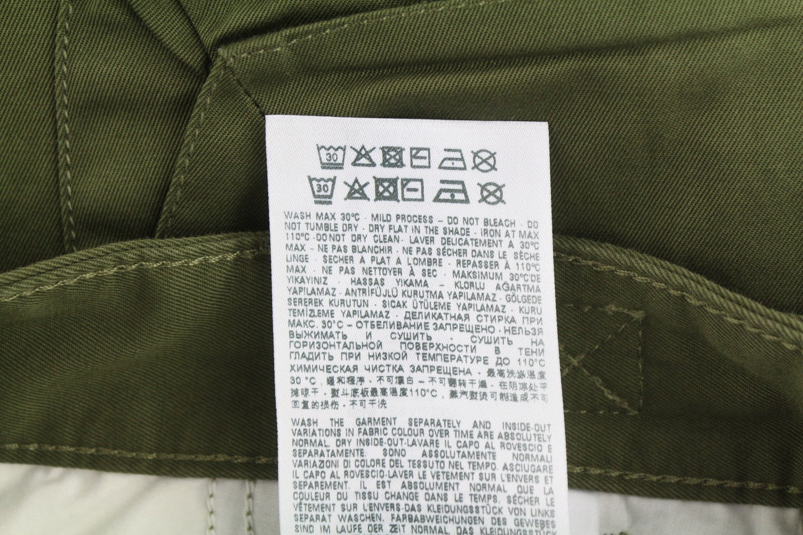 DIESEL P-Argym Men Trousers 54 W37 Khaki Green Regular Fit Cargo RRP225