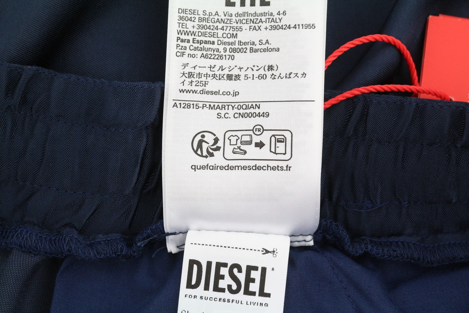 DIESEL P-Marty Men Trousers 52 W35 Blue Satin Oversized Extra-Baggy Cargo RRP325