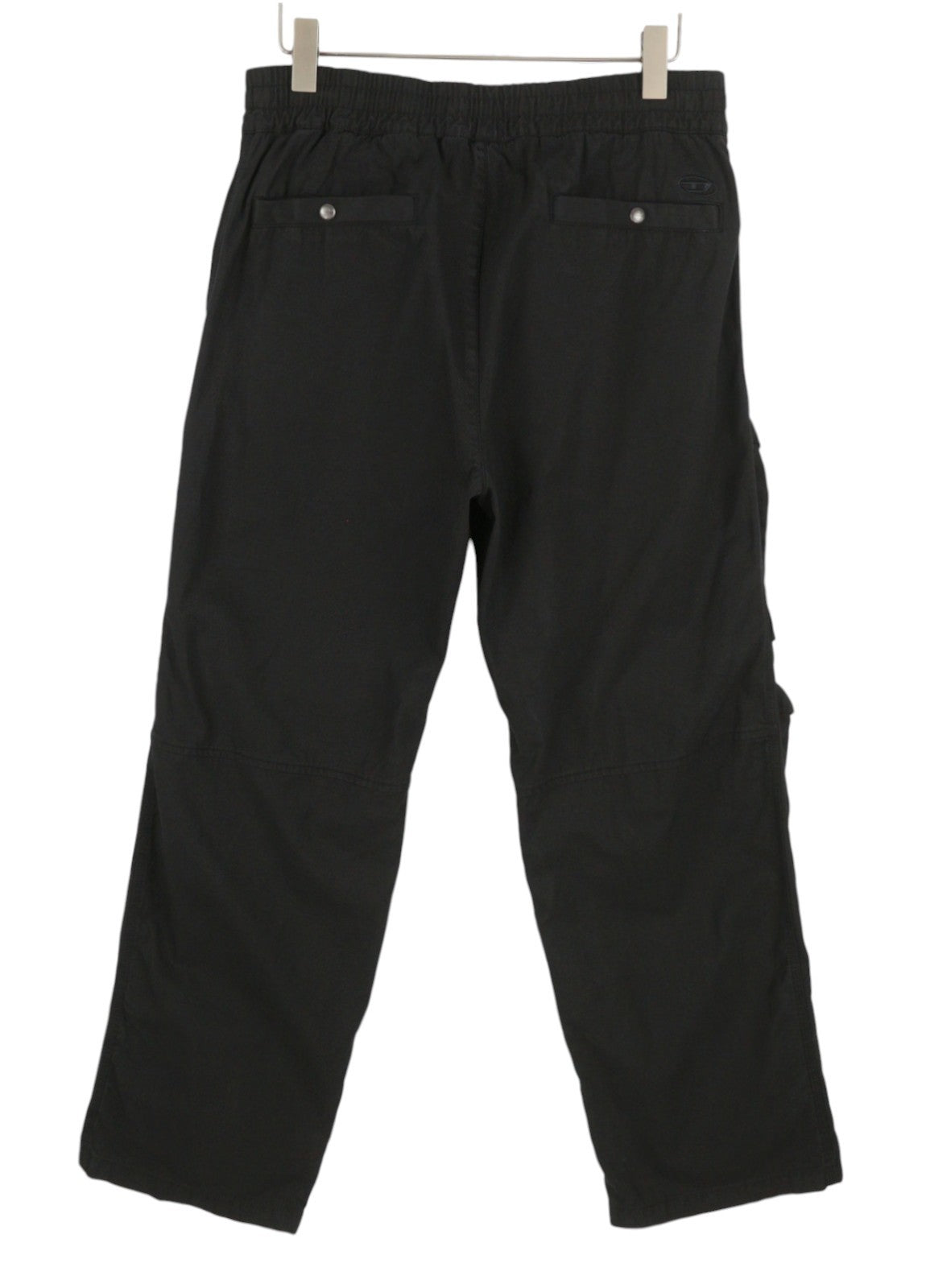 DIESEL P-Danzel Men Trousers 50 W34 Black Utility Relaxed Leg Cargo RRP275
