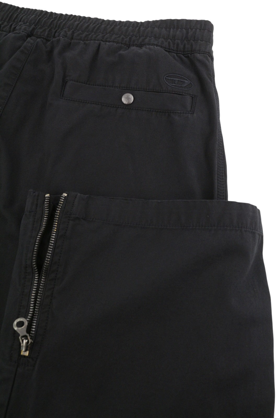 DIESEL P-Danzel Men Trousers 50 W34 Black Utility Relaxed Leg Cargo RRP275