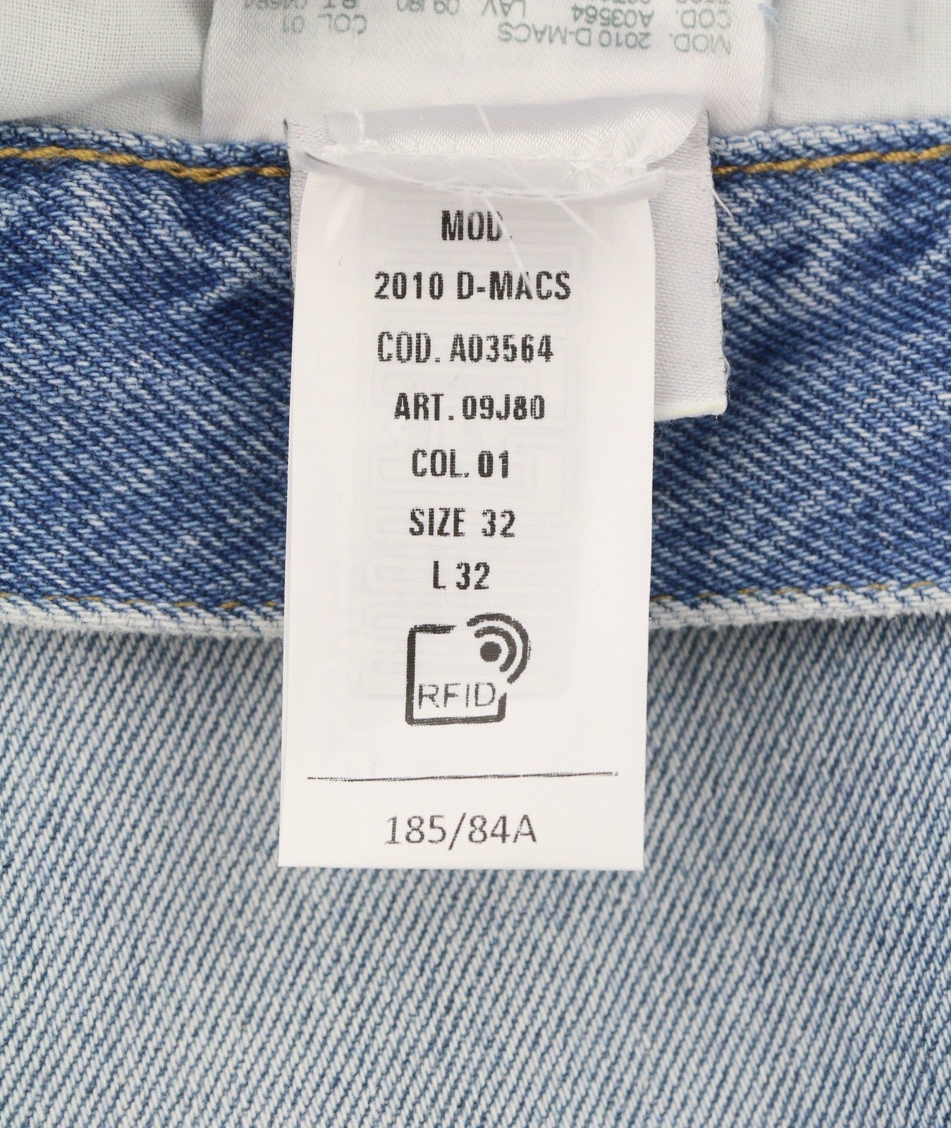 DIESEL 2010 D-Macs 09J80 Men Jeans W32/L32 Blue Loose Fit Straight Leg RRP250