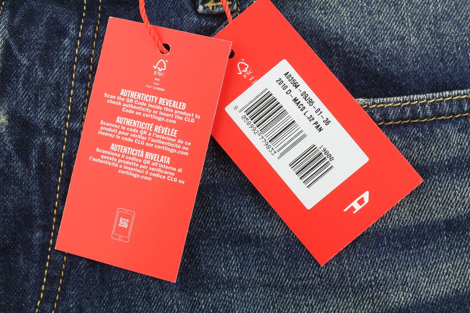 DIESEL 2010 D-Macs 09J95 Men Jeans W36/L32 Blue Distress Loose Straight RRP275