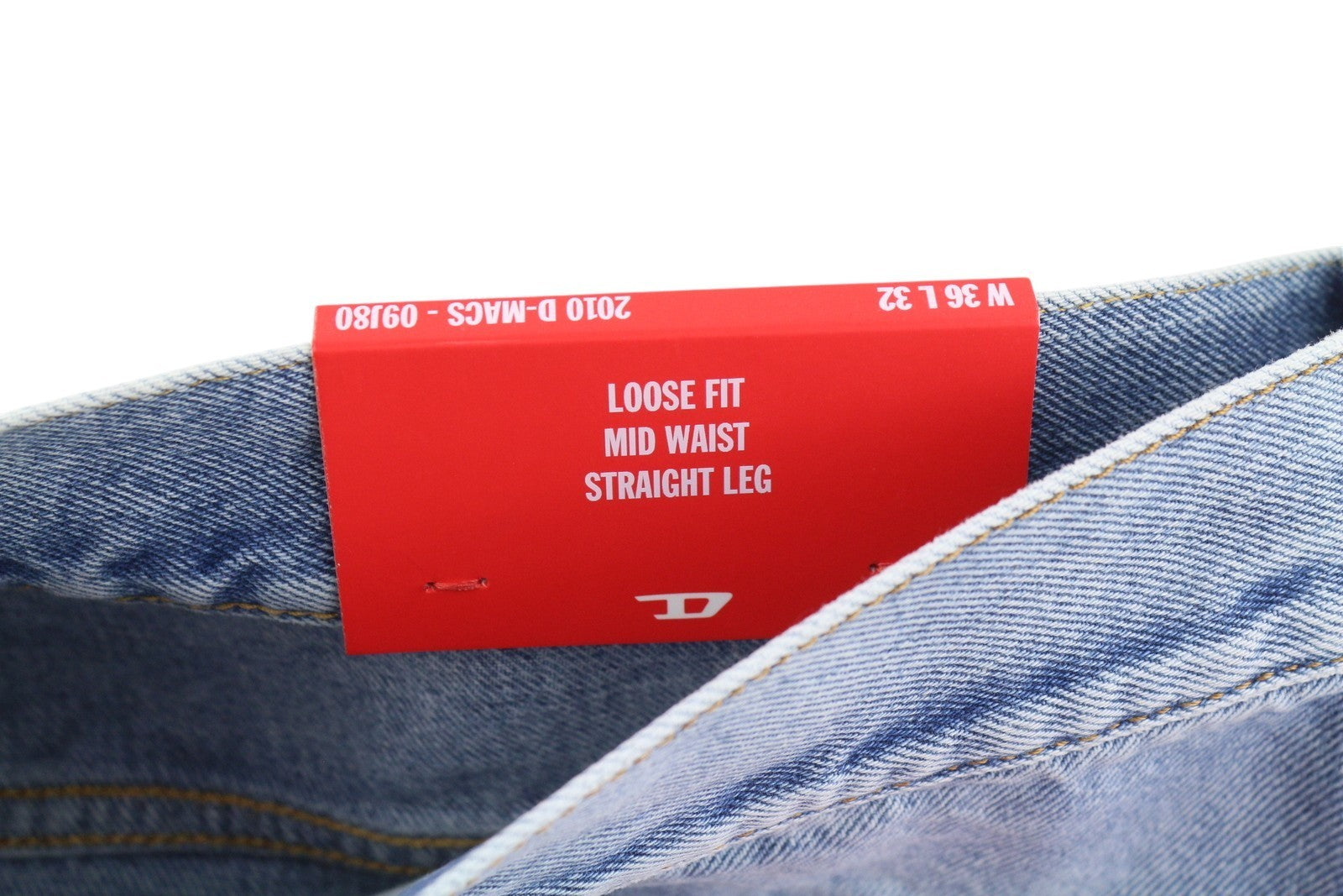 DIESEL 2010 D-Macs 09J80 Men Jeans W36/L32 Blue Loose Fit Straight Leg RRP250