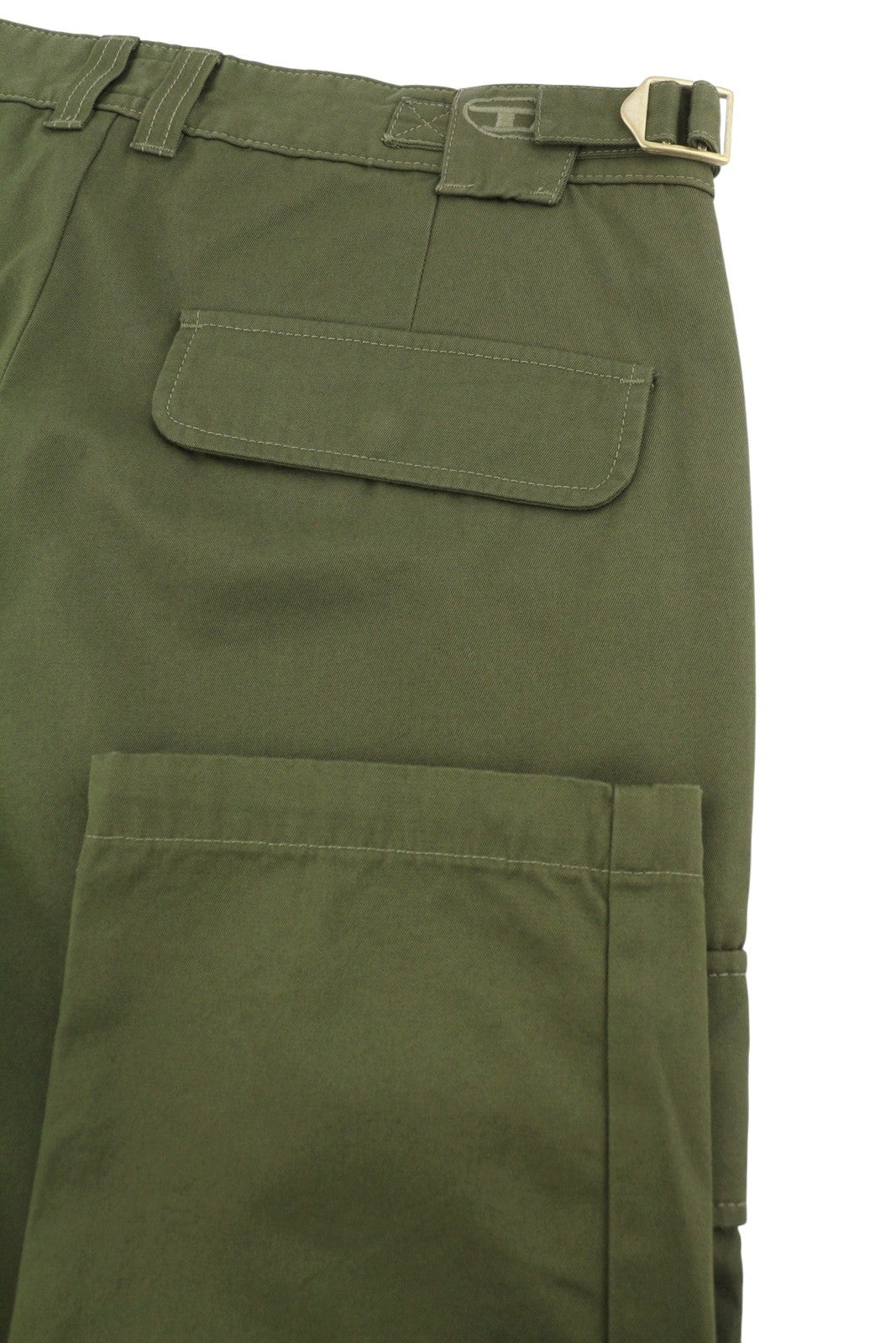 DIESEL P-Argym Men Trousers 50 W33 Khaki Green Regular Fit Cargo RRP225