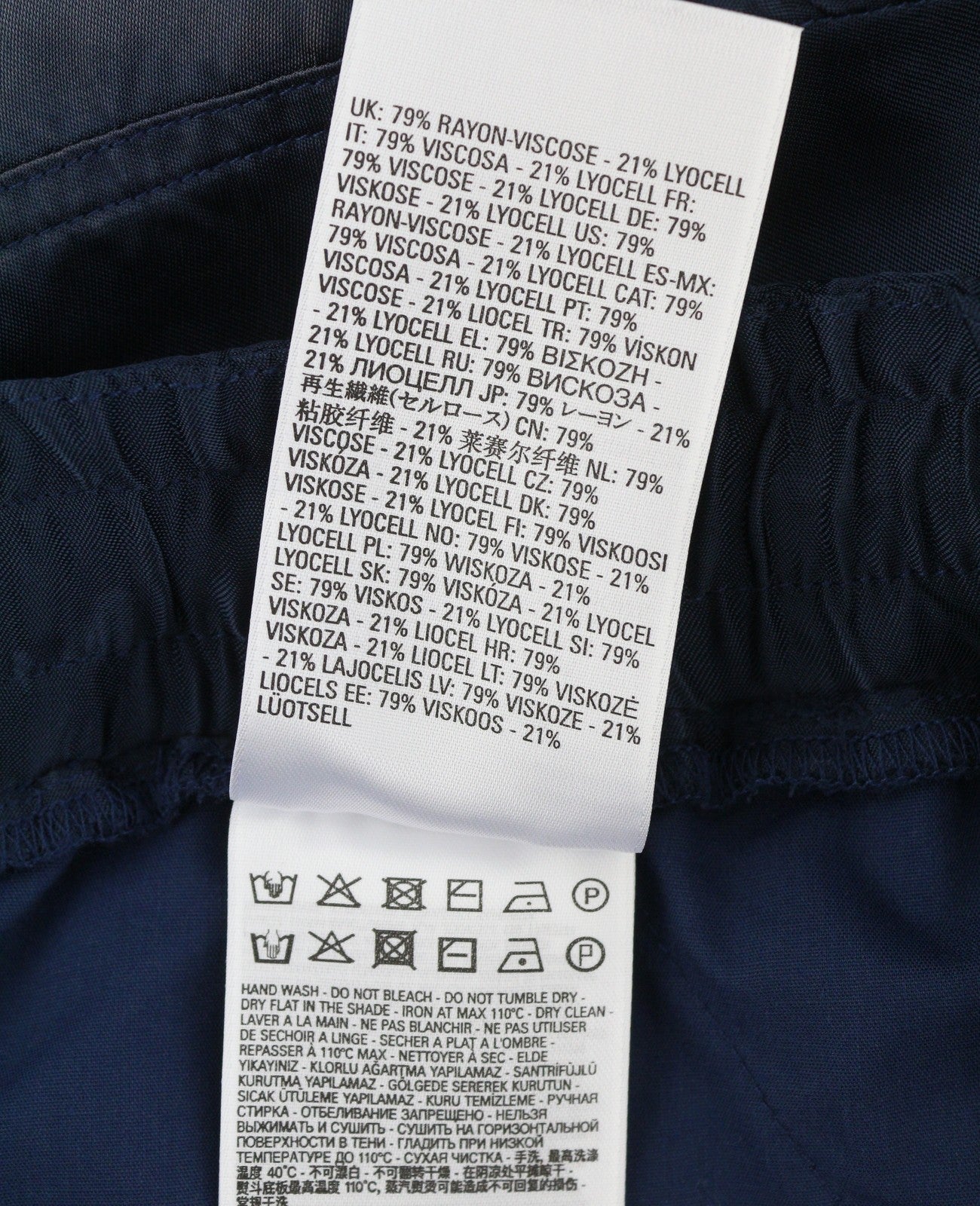 DIESEL P-Marty Men Trousers 50 W33 Blue Satin Oversized Extra-Baggy Cargo RRP325