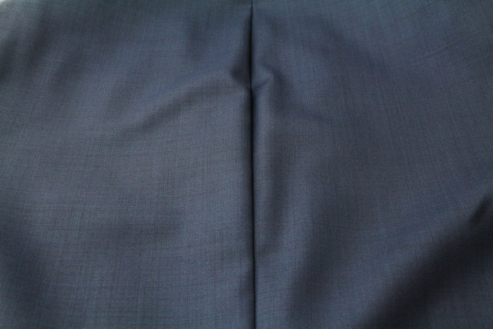 SUITSUPPLY Lazio Men Suit UK48S Mid Blue 2-Piece Slim Cut Sharkskin Pure Wool