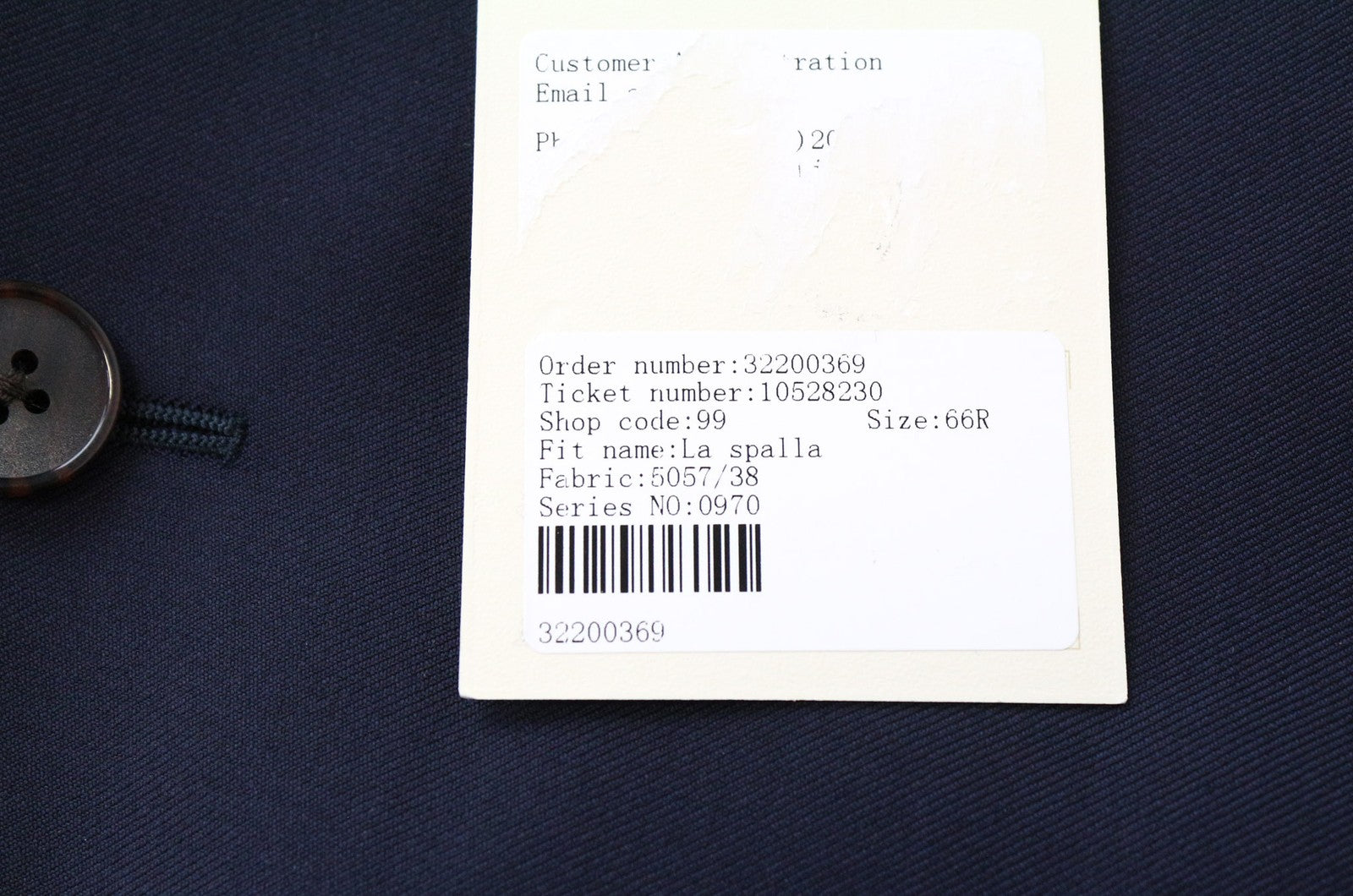 SUITSUPPLY La Spalla Men Blazer UK56R Navy Blue Slim Pure Wool S110s Classic