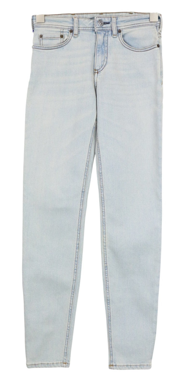 ACNE STUDIOS Climb Women Jeans W24/L32 Light Blue Stretch Skinny Fit Bla Konst