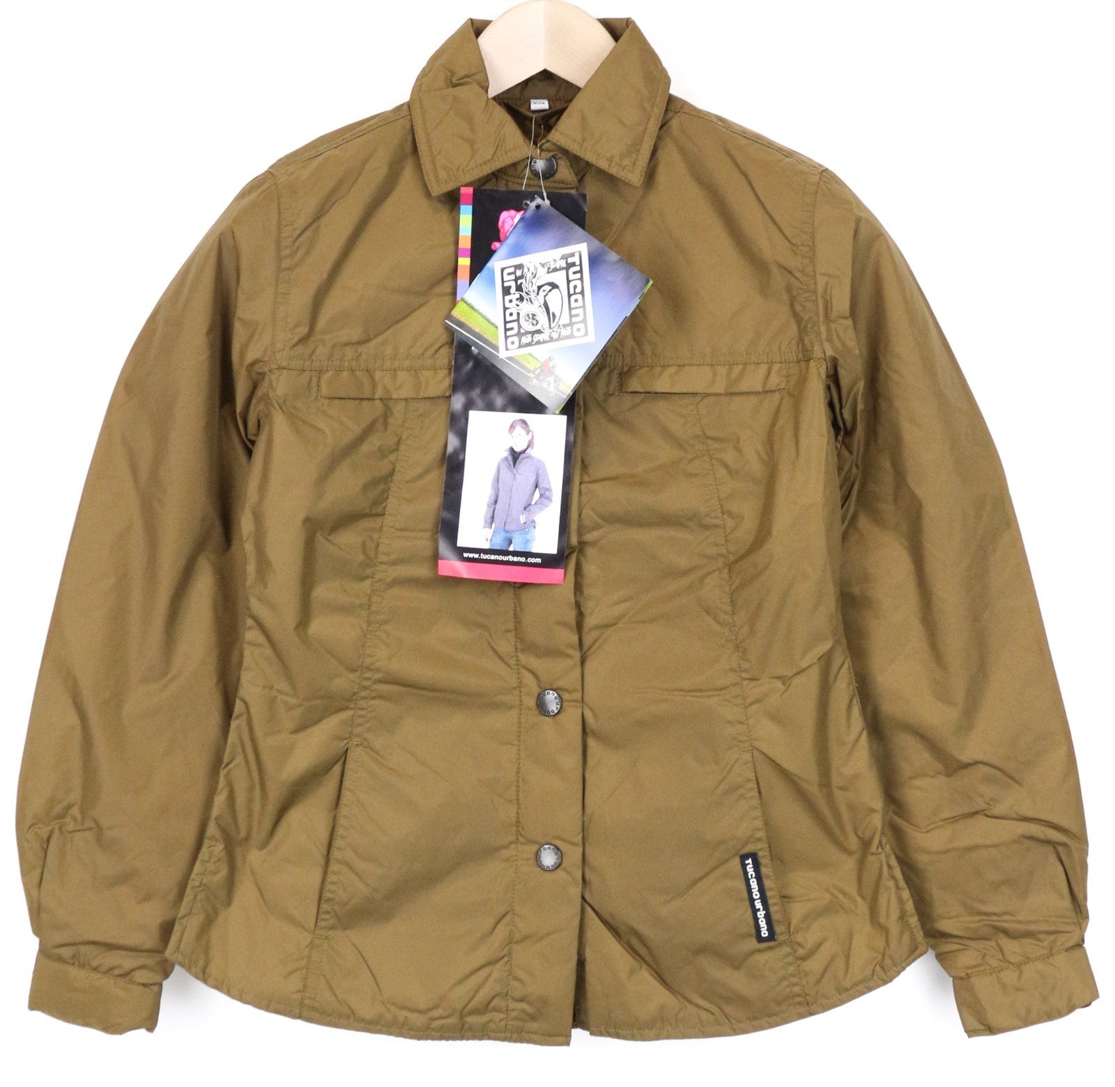 TUCANO URBANO Lori Women Jacket M Mid Brown Scooter Windproof Thermal Padding