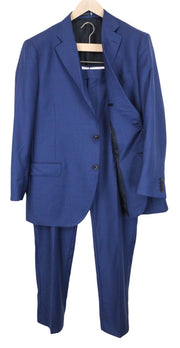SUITSUPPLY Lazio Men Suit UK50S Slim Fit Pure Wool Super 110's Blue 2 Piece