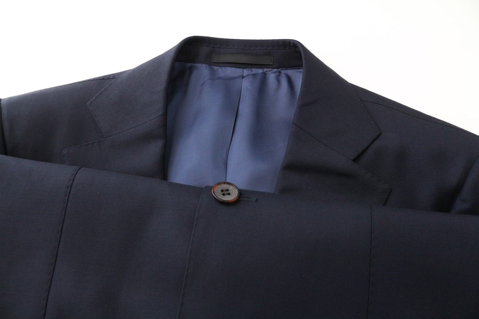 SUITSUPPLY Lazio Men Blazer UK36L Navy Blue Pure Wool Single-Breasted Lined