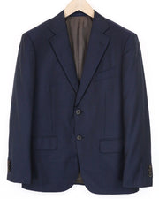 SUITSUPPLY Napoli Men Blazer UK40S Blue Pure Wool Super 110's Single-Breasted