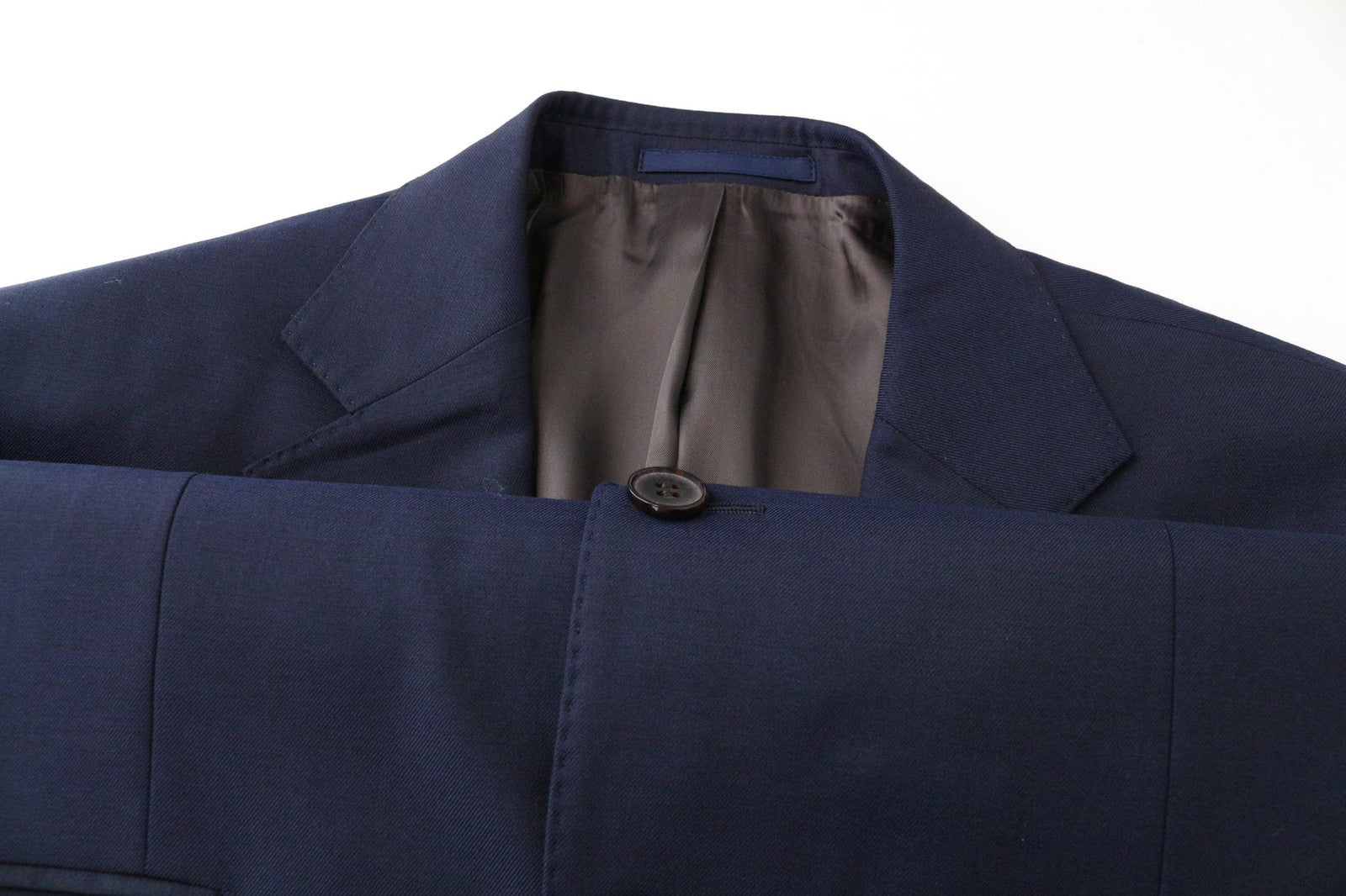 SUITSUPPLY Napoli Men Blazer UK40S Blue Pure Wool Super 110's Single-Breasted