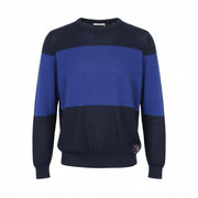 SCOTCH & SODA Ams Blauw Men Sweatshirt 2XL Linen Cotton Blue Long Sleeved