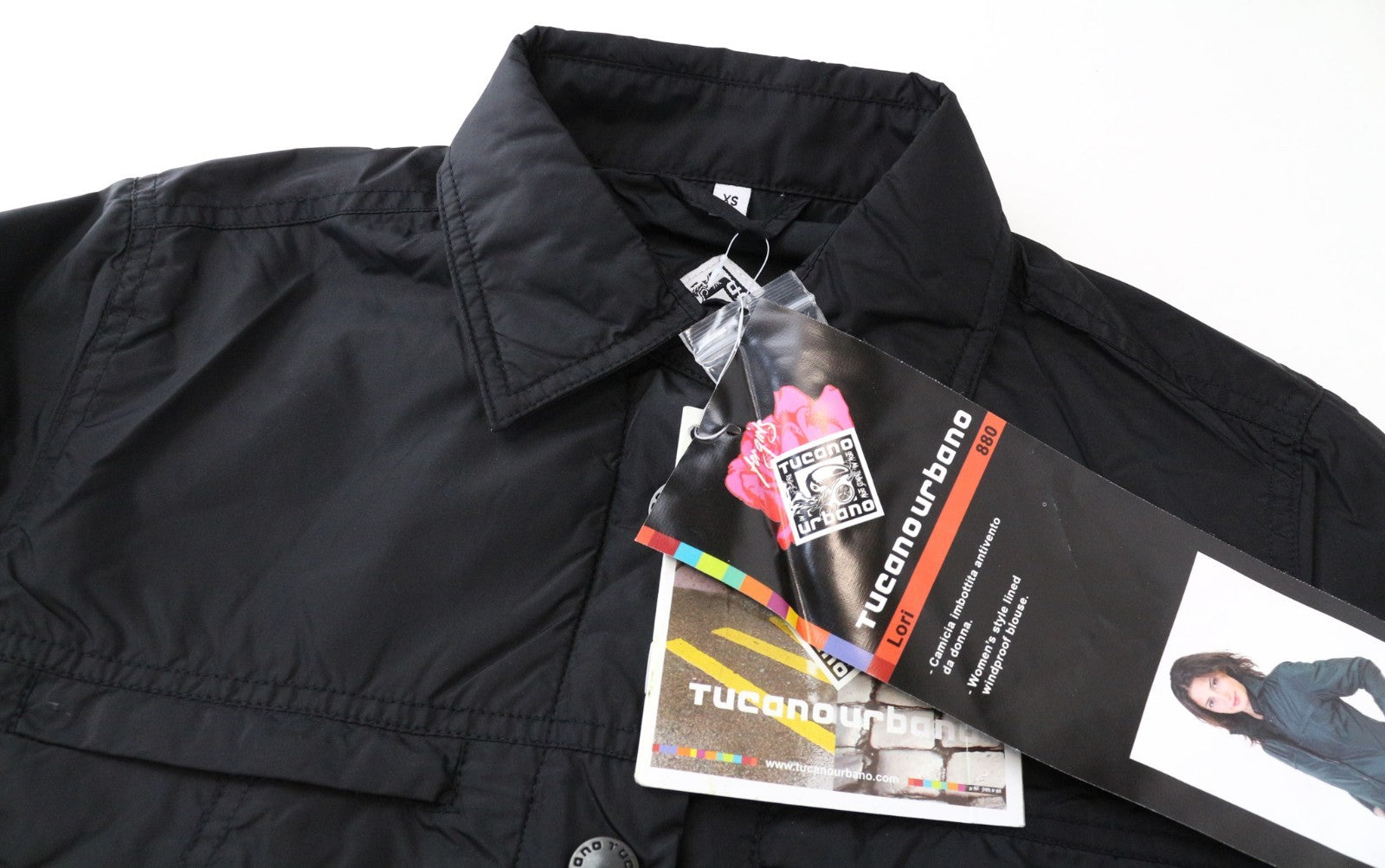 TUCANO URBANO Lori Women Jacket XS Black Windproof Thermal Padded Moto