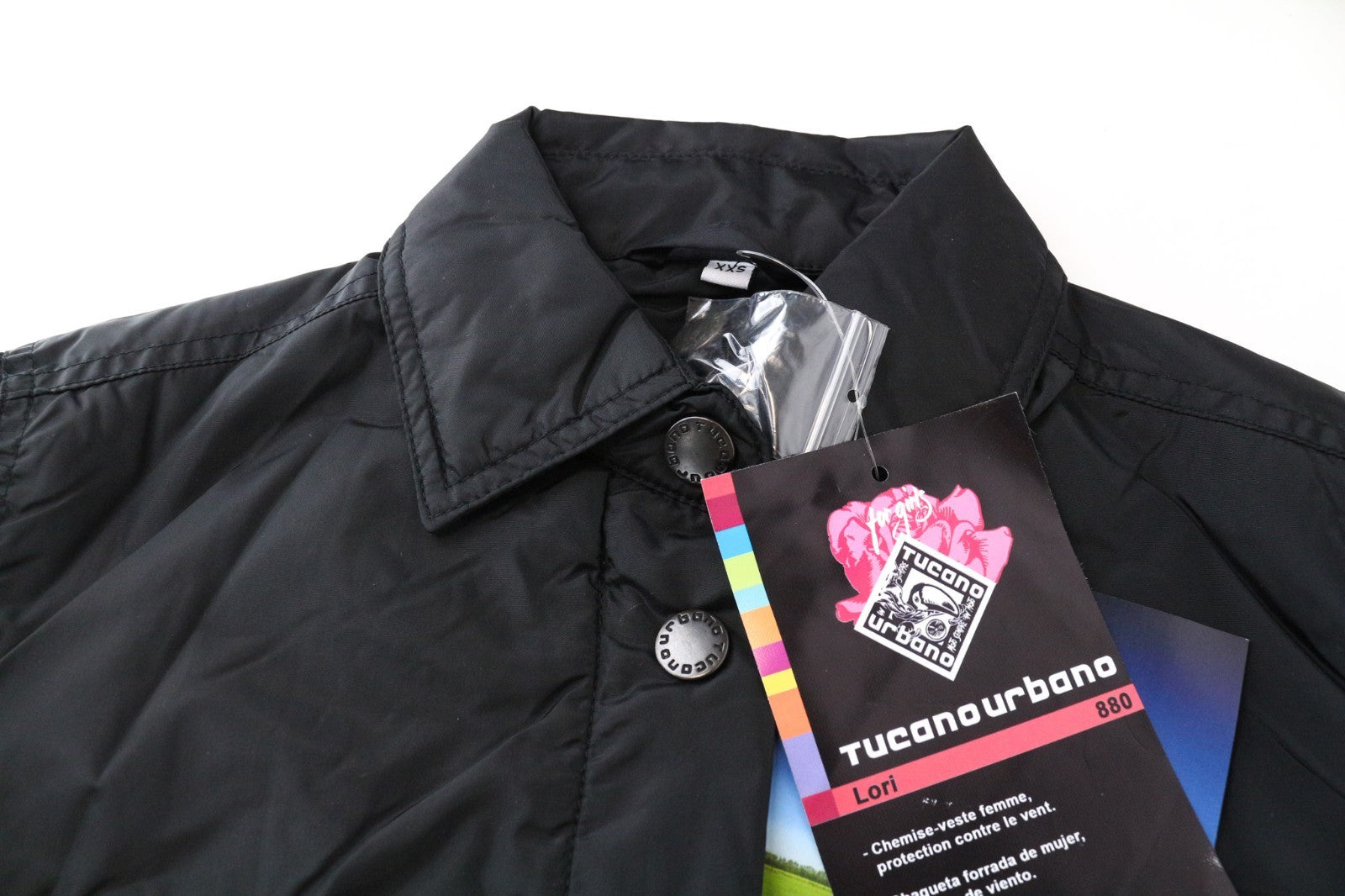 TUCANO URBANO Lori Women Jacket 2XS Black Windproof Thermal Padding Moto
