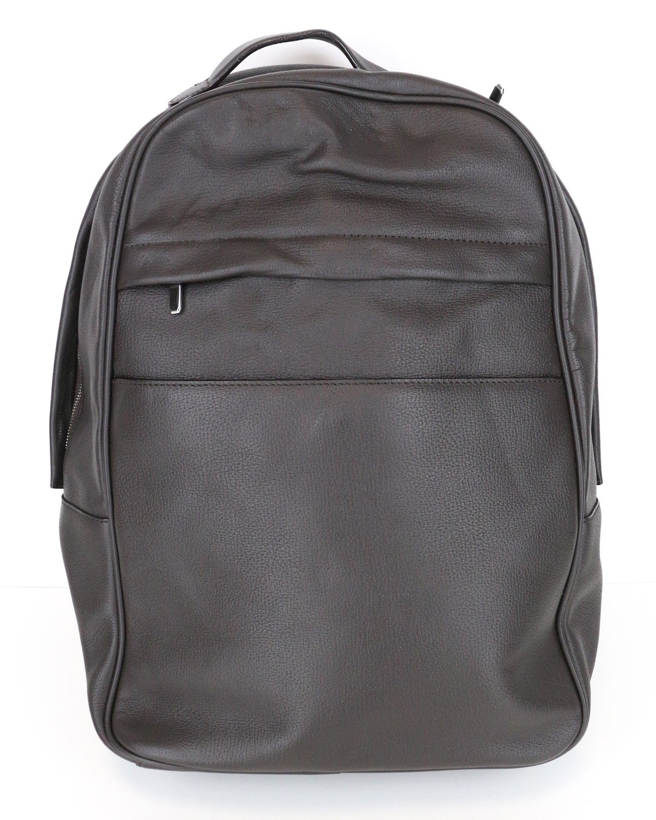 SUITSUPPLY Men Bag OS Brown Calf Leather Adjustable Straps Casual Backpack