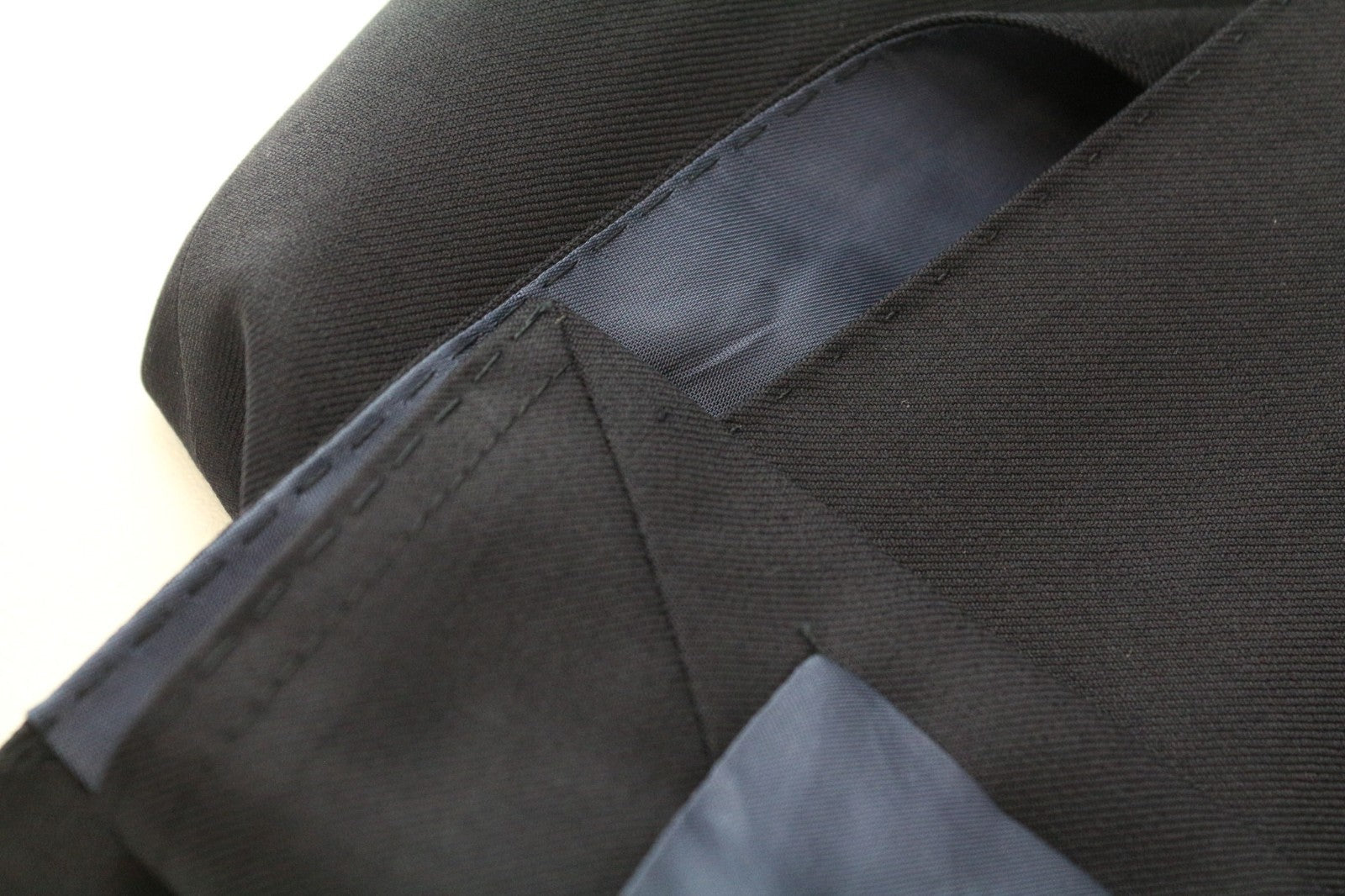 SUITSUPPLY Lazio Blueline Men Suit UK52R Pleated Classic Blue Pure Wool 2 Piece