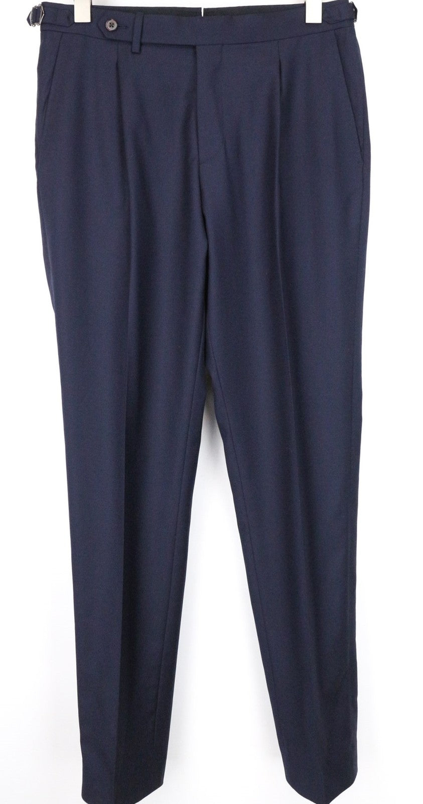 SUITSUPPLY Napoli Men Suit UK38R Formal Lined Notch Lapel Blue Wool 2 Piece