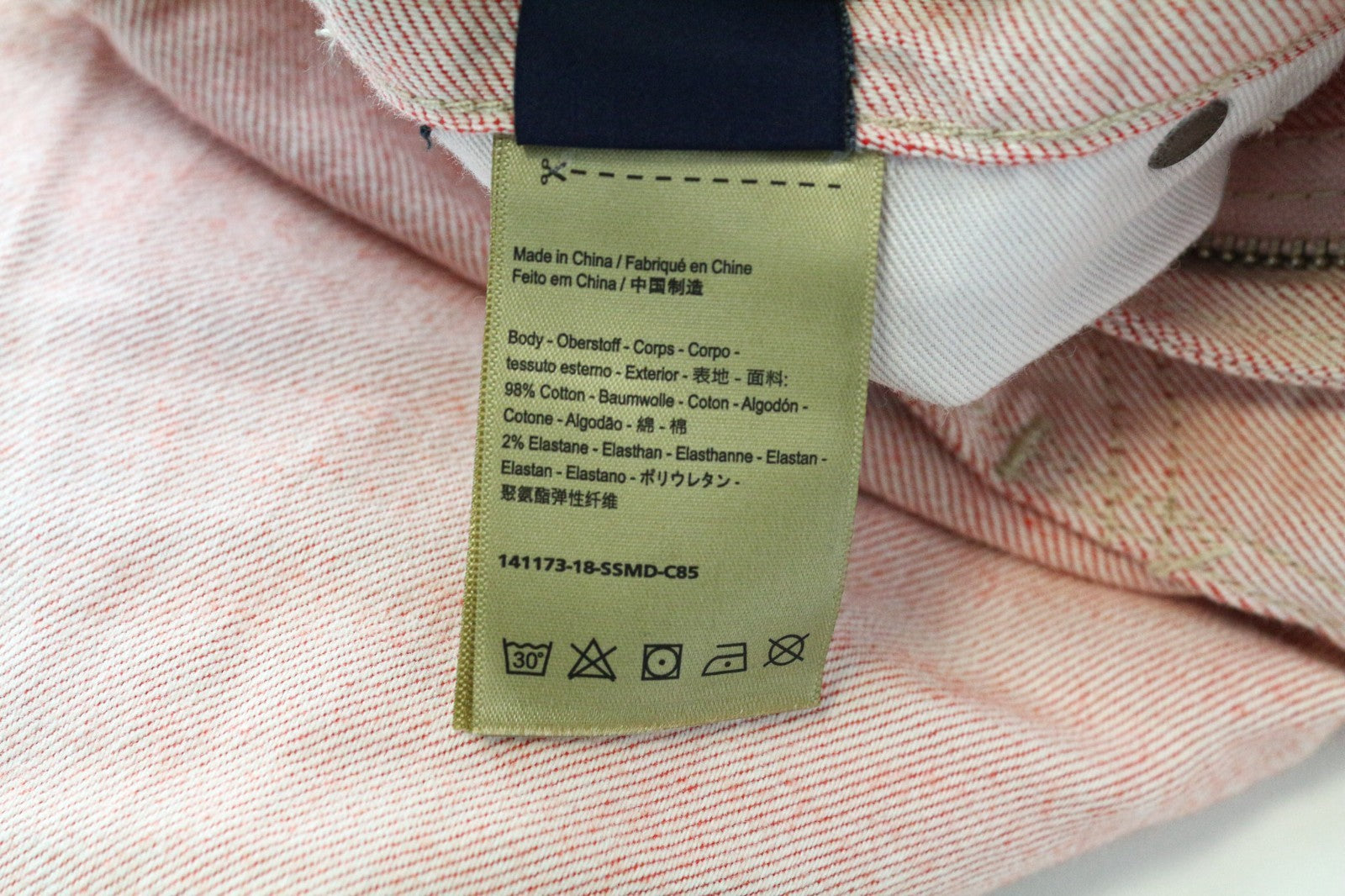 SCOTCH & SODA Skim Men Jeans W28/L32 Skinny Fit Casual Cotton Stretch Pink